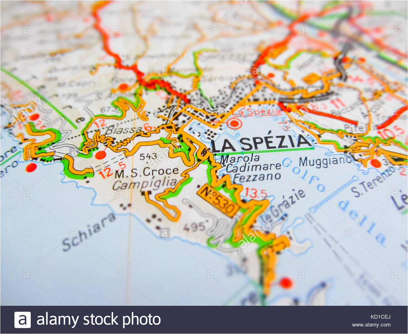 Map Of La Spezia Italy La Spezia Map Stockfotos La Spezia Map Bilder Alamy