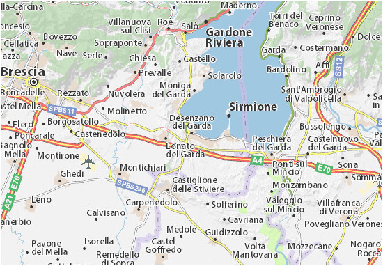 Map Of Lake Garda Italy Desenzano Del Garda Map Detailed Maps for the City Of Desenzano Del