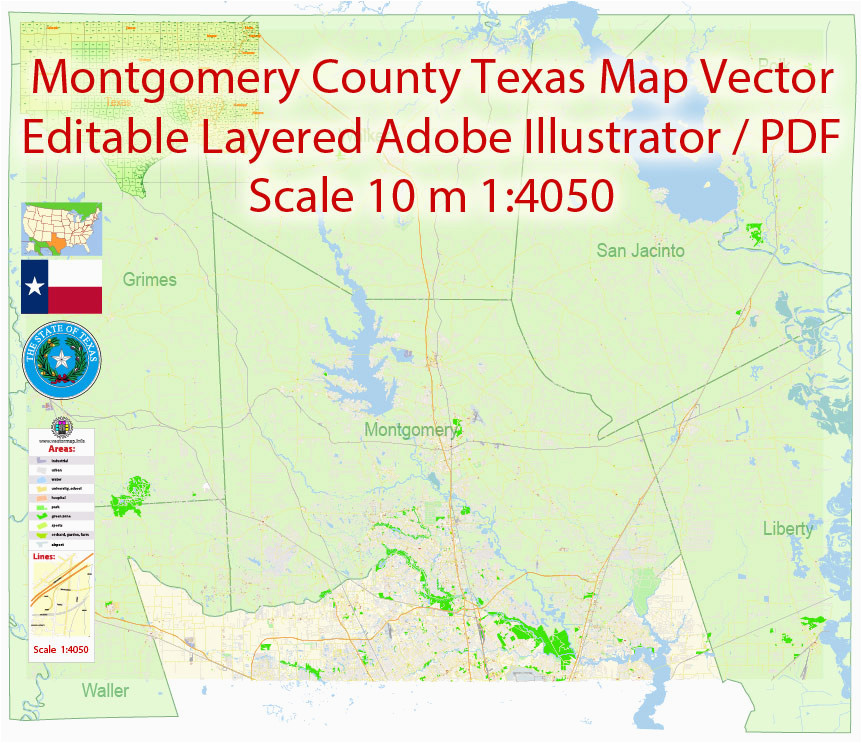 Map Of Montgomery County Texas Secretmuseum