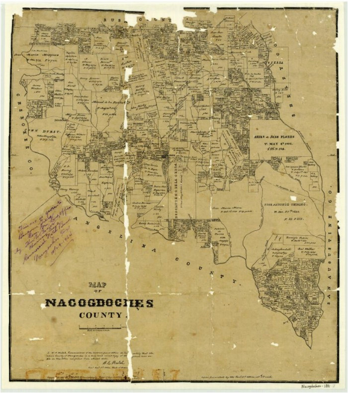 Map Of Nacogdoches County Texas Map Of Nacogdoches County the Portal to Texas History