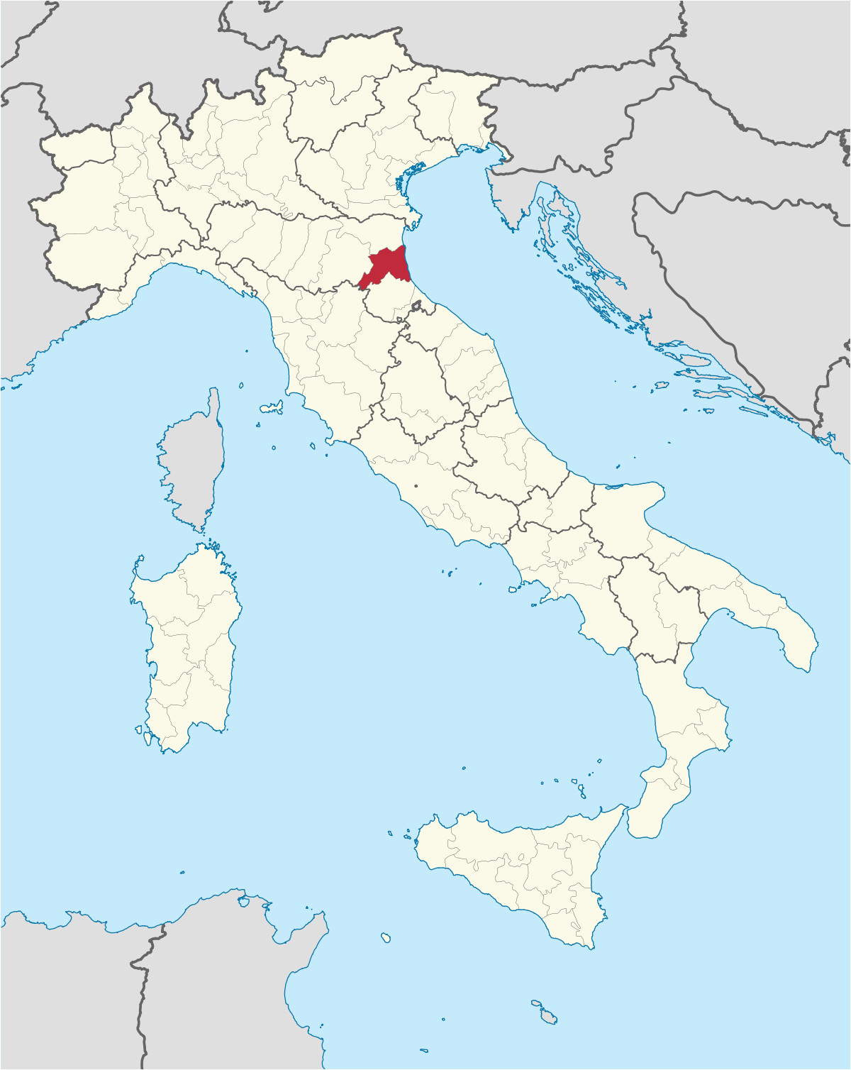 Map Of northeast Italy Province Of Ravenna Wikipedia