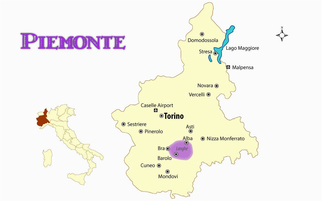 Map Of Piedmont Italy Wine Regions Map Of Piemonte Italy Cities and Travel Guide