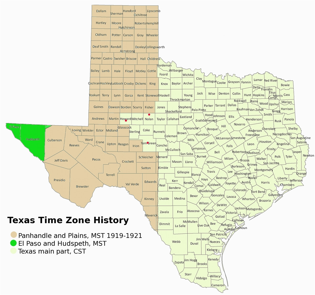 Map Of Refugio Texas Time Zone Map Texas Woestenhoeve