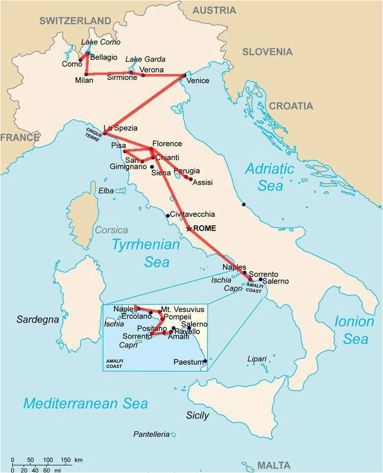 Map Of Salerno Italy Ultimate Italy the Best Of Italy In Two Insane Weeks In Brief