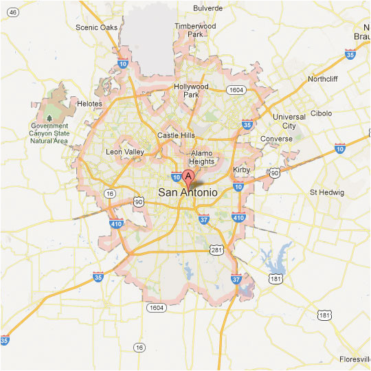 Map Of San Antonio Texas area San Antonio Map tour Texas