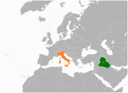 Map Of Slovenia and Italy Iraq Italy Relations Wikipedia