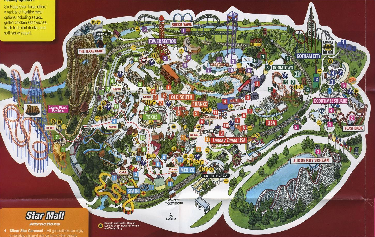 Map Of Texas Arlington Six Flags Over Texas Arlington Map Business Ideas 2013