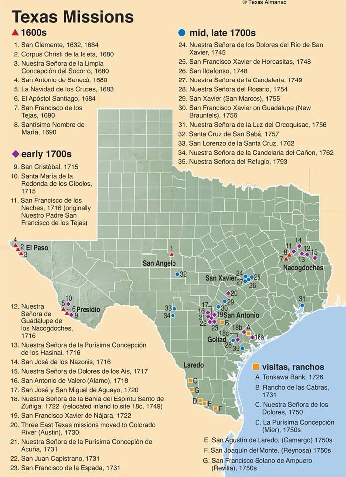 Map Of Texas Missions Texas Missions I M Proud to Be A Texan Texas History 7th Texas