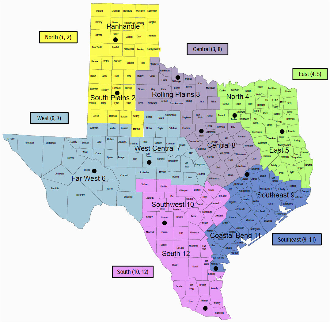 Map Of Texas Natural Resources Scan forms for Outcome Programs Agriculture Natural Resources