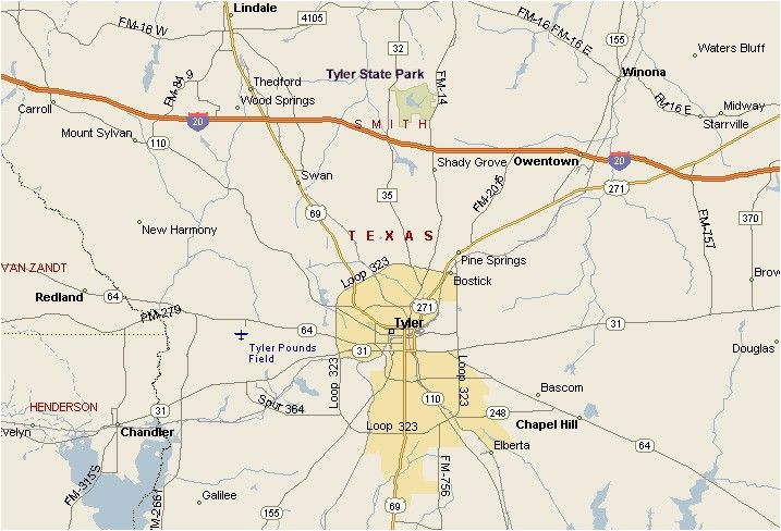 Map Of Tyler Texas Texas Piney Woods Region Tyler Texas area Map Various Pics