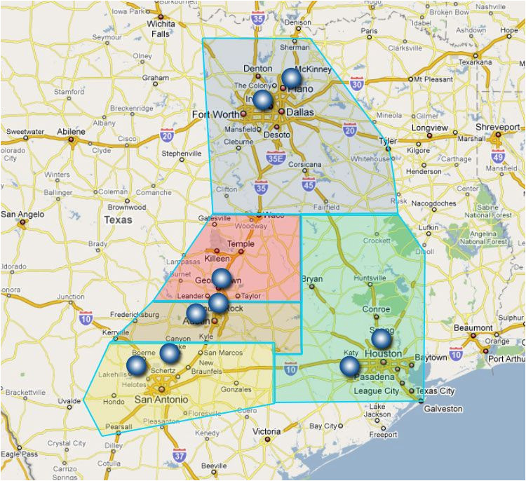 Map San Antonio Texas Surrounding area Map Of San Antonio and Surrounding areas San Antonio Houston