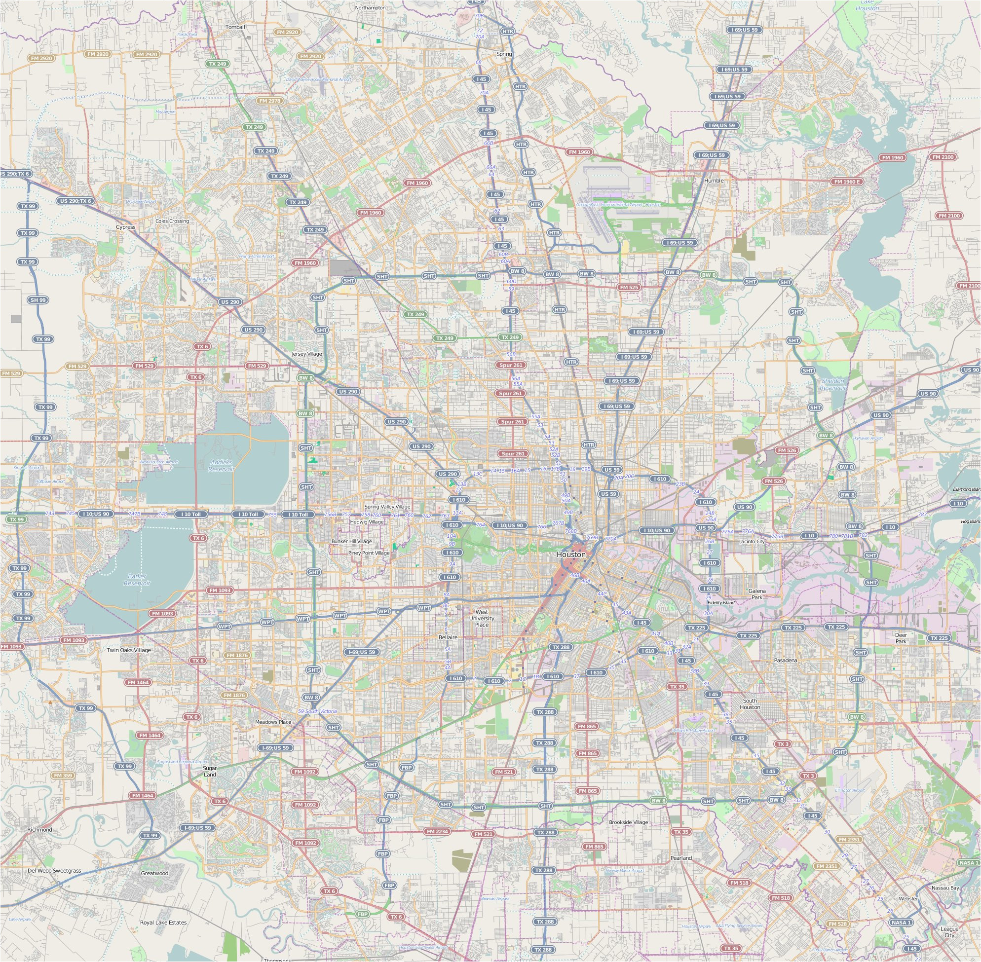 Map to Houston Texas File Map Houston Jpg Wikimedia Commons
