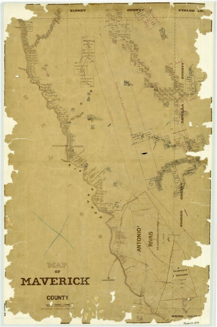 Maverick County Texas Map Maverick County the Portal to Texas History