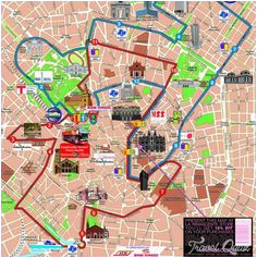 Milan Italy Map tourist 9 Best Milan Map Images Milan Map Cartography Drawings