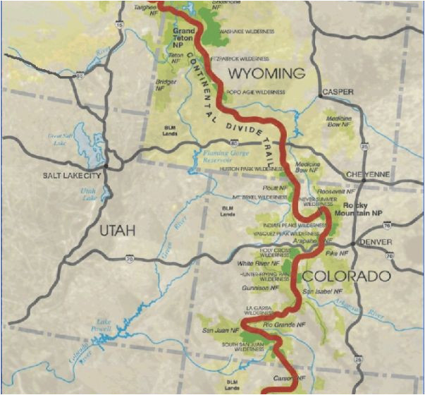 Minnesota Continental Divide Map Colorado Continental Divide Map Secretmuseum