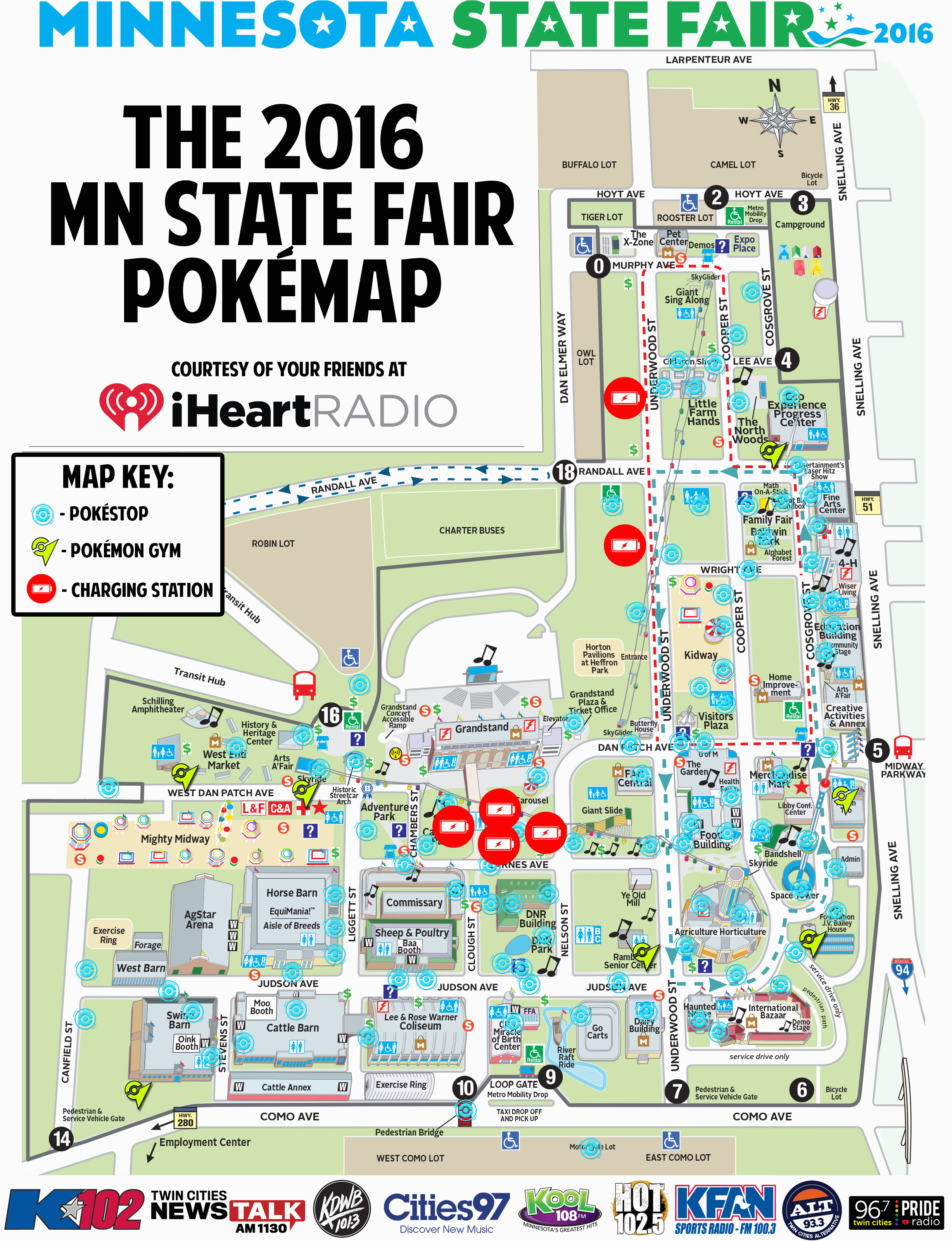 Minnesota Pokemon Go Map the 2016 Minnesota State Fair Pokemon Go Map Twin Cities News Talk