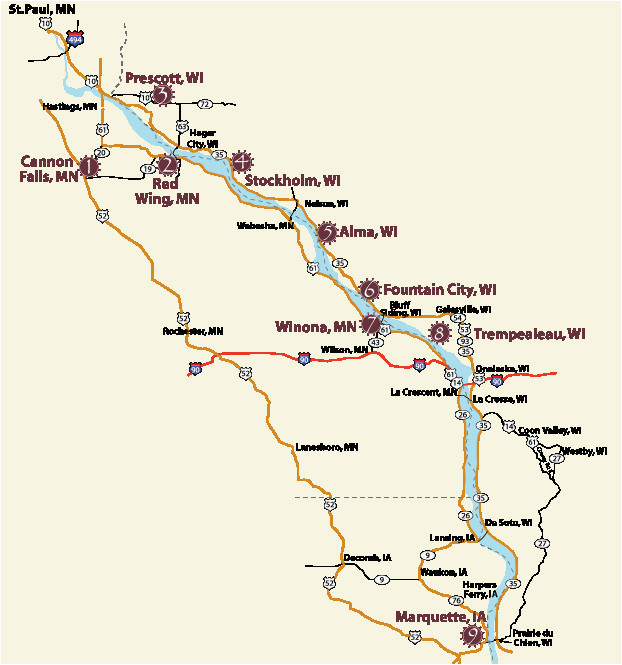 Minnesota River Trail Map Minnesota Wine Trail Map Secretmuseum