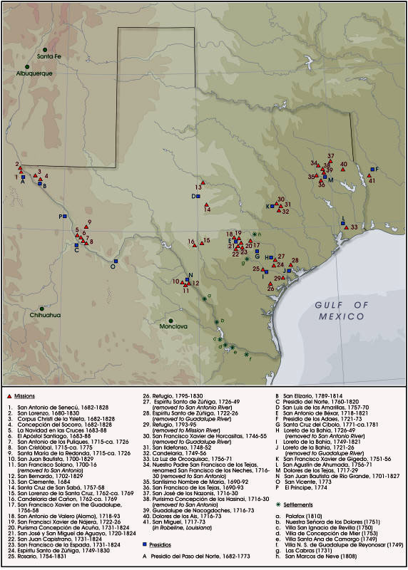 Missions In Texas Map Texas Missions Map Business Ideas 2013