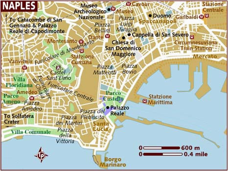Naples Italy City Map Map Of Naples