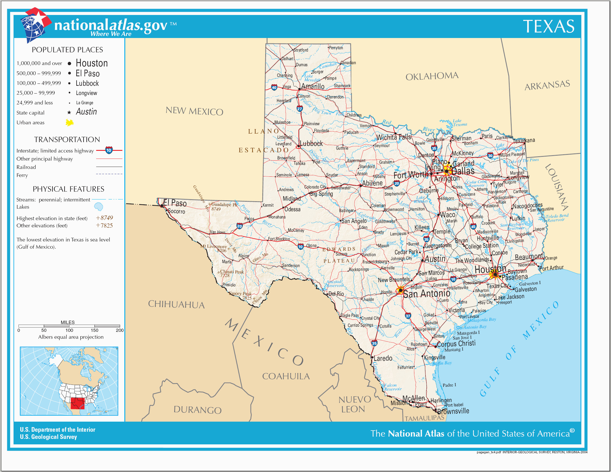 Ozona Texas Map Texas