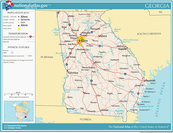 Printable Map Of Tennessee Road Map Of Tennessee and Georgia Printable Maps Reference