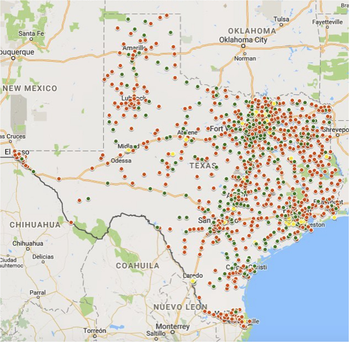 Progreso Texas Map Report Shows Texas High Schools Not Encouraging Voter Registration