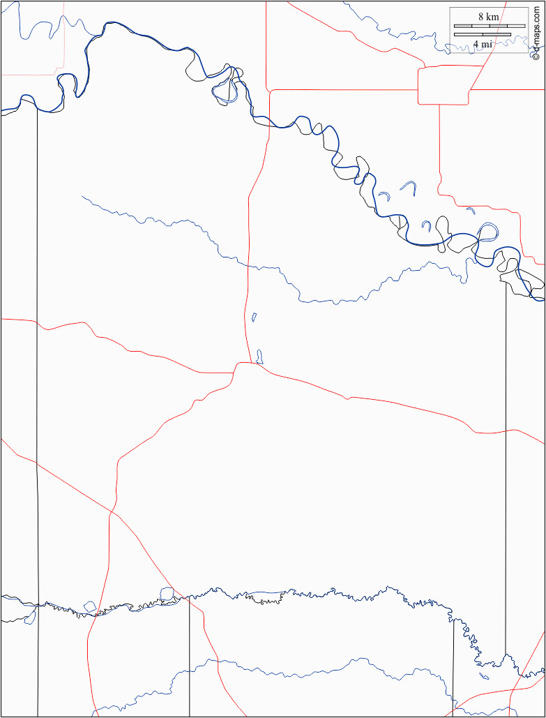 Red River Texas Map Red River County Kostenlose Karten Kostenlose Stumme Karte