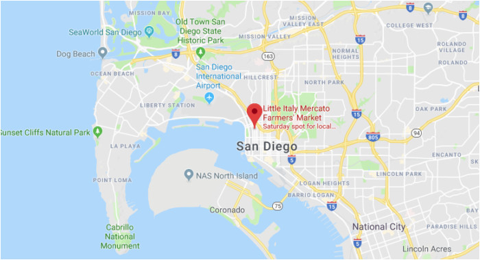 San Diego Little Italy Map the 5 Block Farmers Market In southern California You Ll Want to