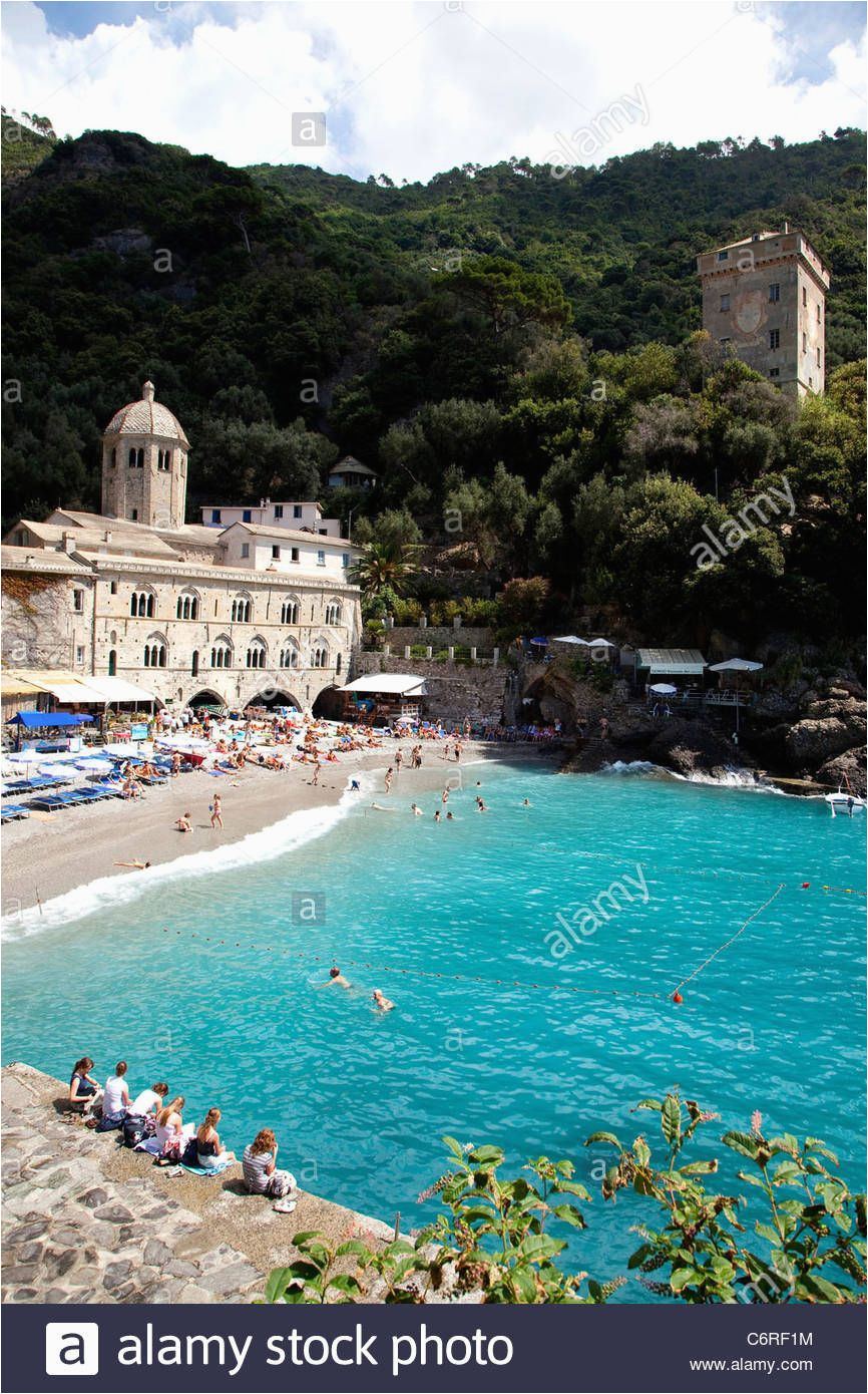 San Fruttuoso Italy Map Download This Stock Image View Of San Fruttuoso Di Camogli Liguria