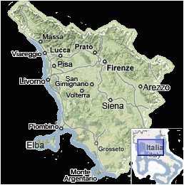 San Lorenzo Italy Map Tuscany Map Map Of Tuscany Italy
