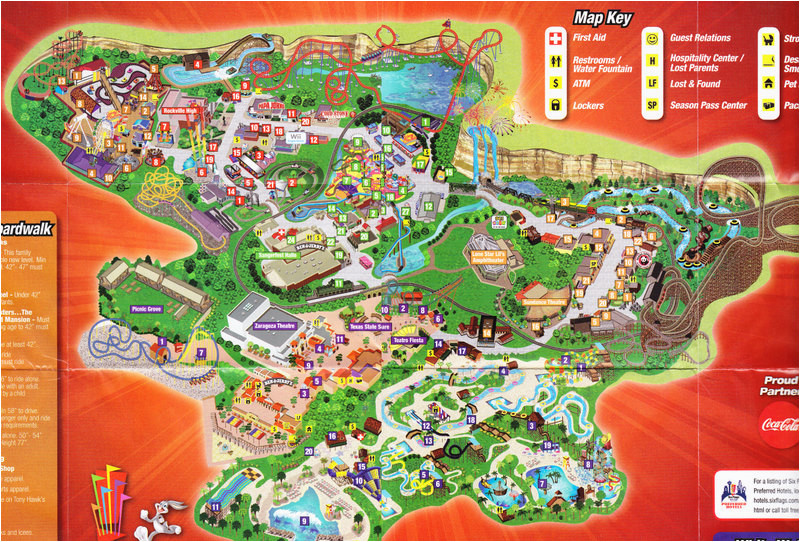 Six Flags Fiesta Texas Map Fiesta Texas San Antonio Map Business Ideas 2013