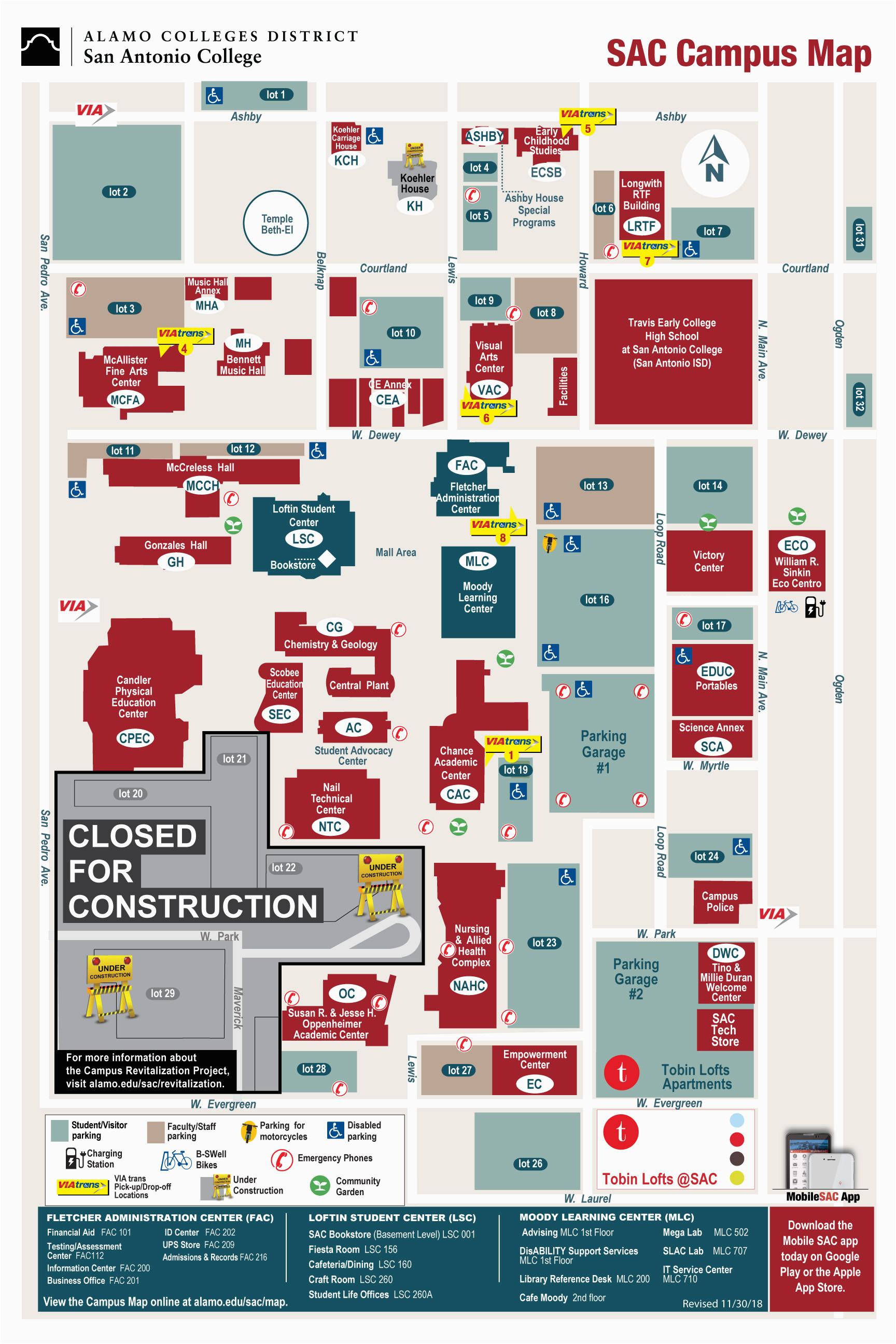 South Texas College Map Sac About Us Our College Campus Maps Alamo Colleges