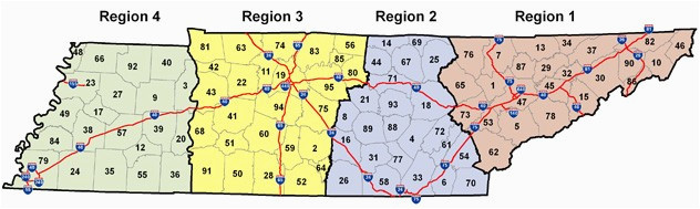 Tennessee County Map with Interstate Os Ow Maps Restrictions