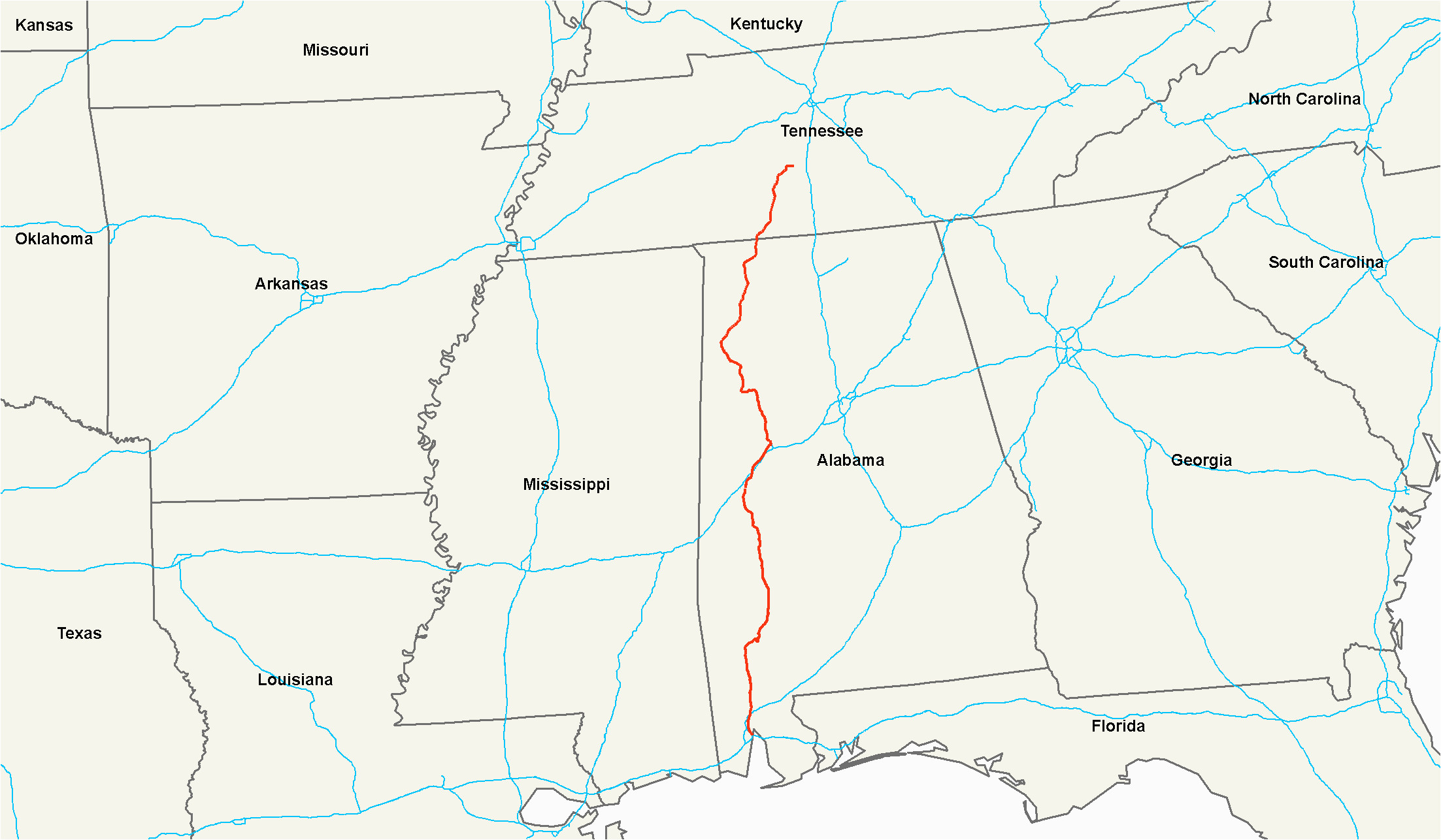 Tennessee Waterways Map Secretmuseum