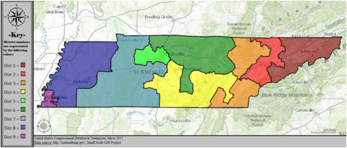 Tennessee Political Map Tennessee S Congressional Districts Wikipedia