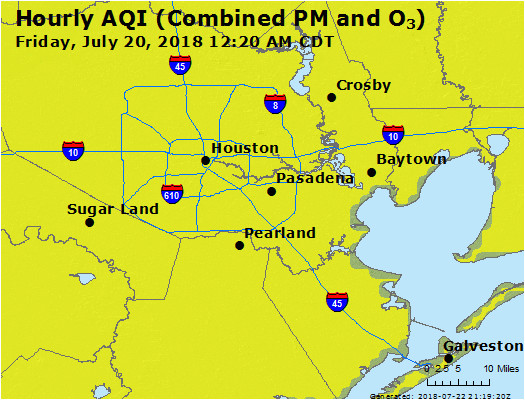 Texas Air Quality Map Airnow Houston Galveston Brazoria Tx Air Quality