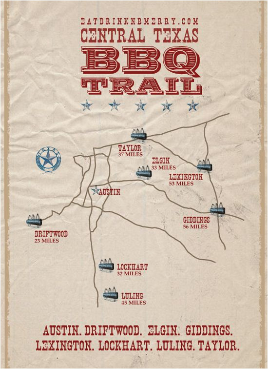 Texas Bbq Trail Map Texas Bbq Trail Map Business Ideas 2013