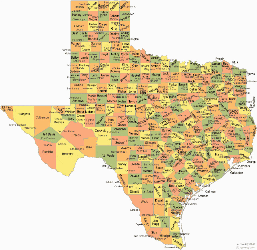 Texas County Seat Map Texas Map by Counties Business Ideas 2013