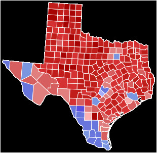 Texas Electoral Map 2018 Texas Gubernatorial Election Wikipedia