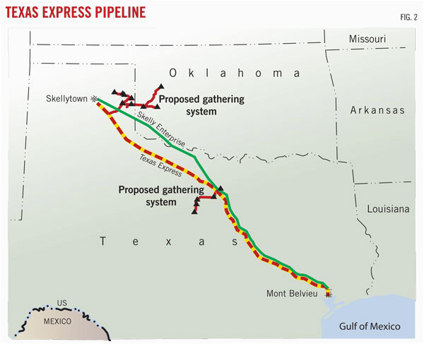 Texas Express Pipeline Map Us Ngl Pipelines Expand to Match Liquids Growth Oil Gas Journal