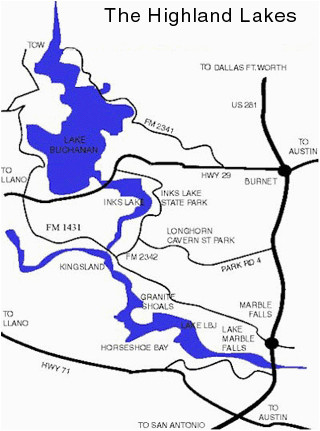 Texas Highland Lakes Map Texas Highland Lakes Map Business Ideas 2013