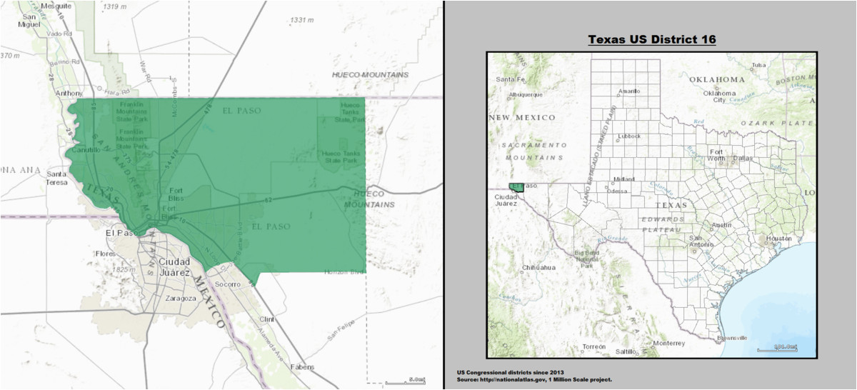 Texas House Of Representatives Map Texas S 16th Congressional District Wikipedia