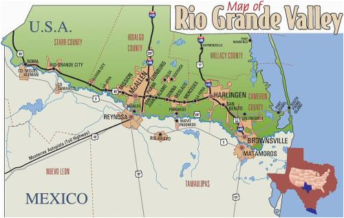 Texas Mexico Border towns Map | secretmuseum