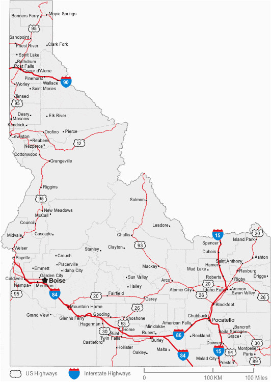 Texas Panhandle Map Of Cities Map Of Idaho Cities Idaho Road Map