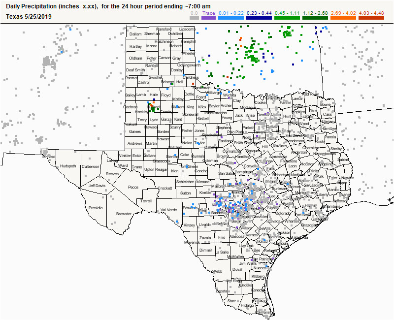 Texas Rainfall totals Map Cocorahs Community Collaborative Rain Hail Snow Network