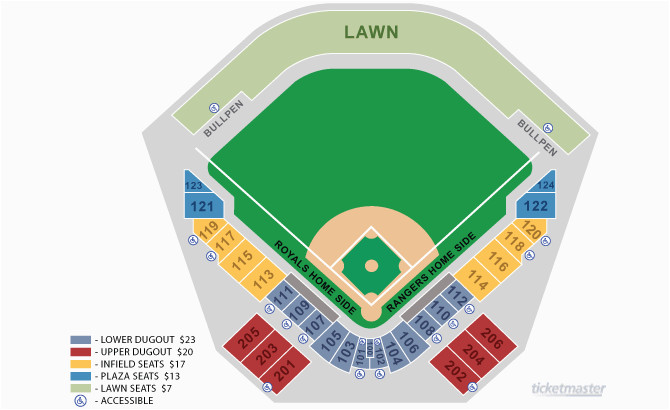 Texas Rangers Ballpark Map Surprise Stadium Seating Chart