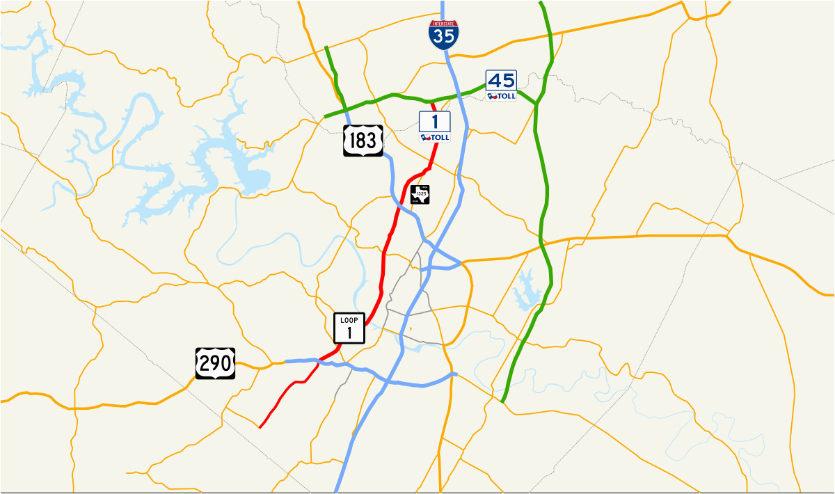 Texas Road Construction Map Texas State Highway Loop 1 Wikipedia