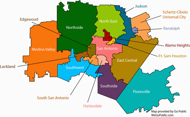 Texas School District Map by Region San Antonio School Districts Gopublic