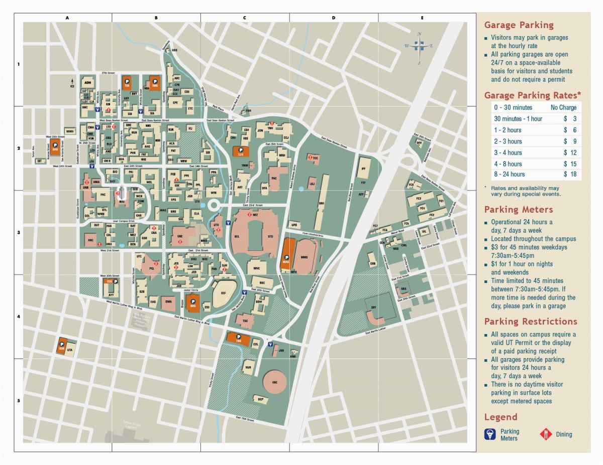 Texas southern University Campus Map University Of Texas at Austin Campus Map Business Ideas