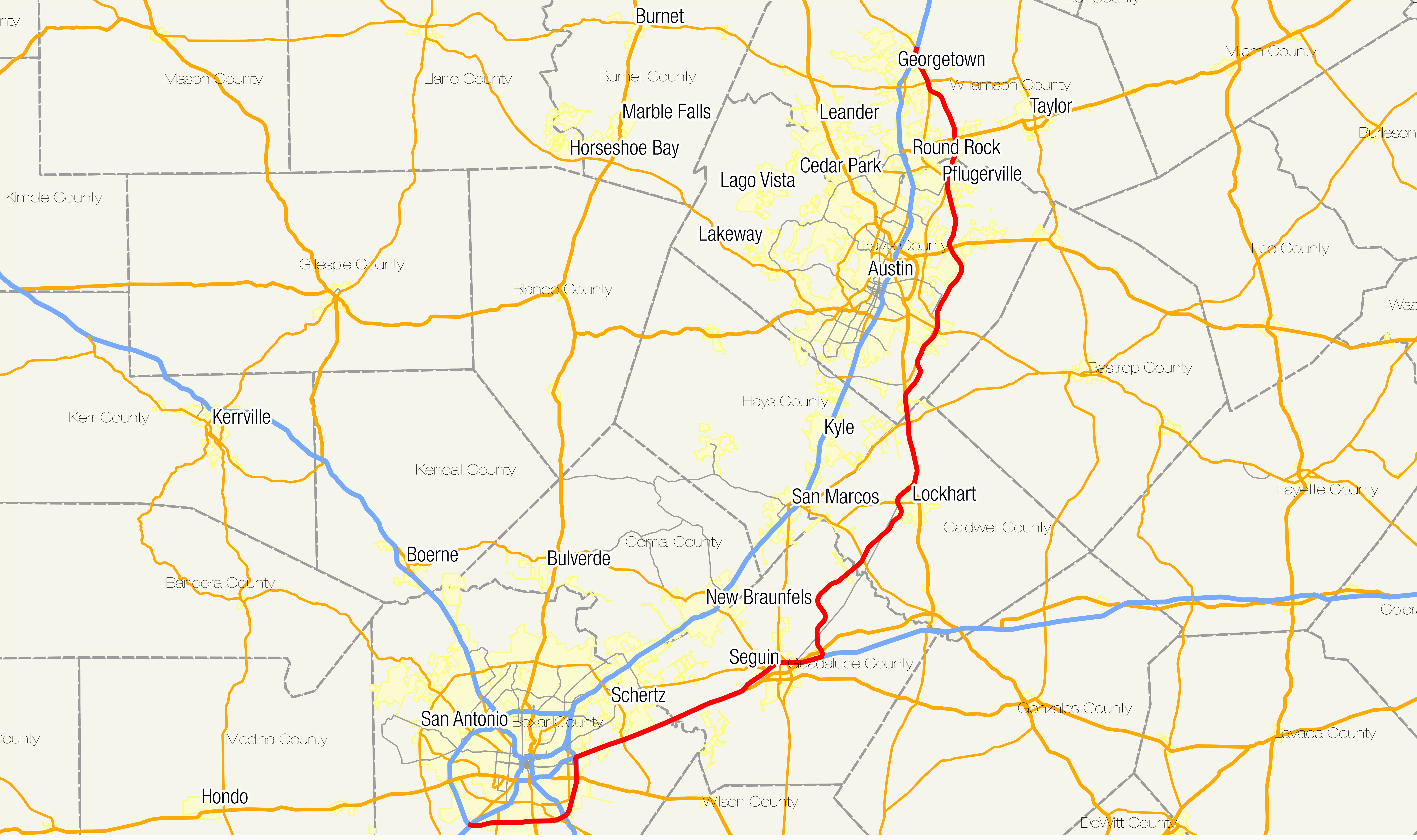 Texas toll Road Map | secretmuseum